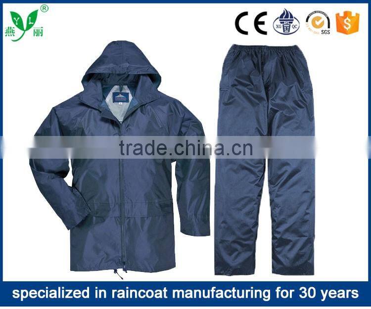 HANGZHOU YANLI 100%waterproof,breathable,pvc rain coat /raincoat