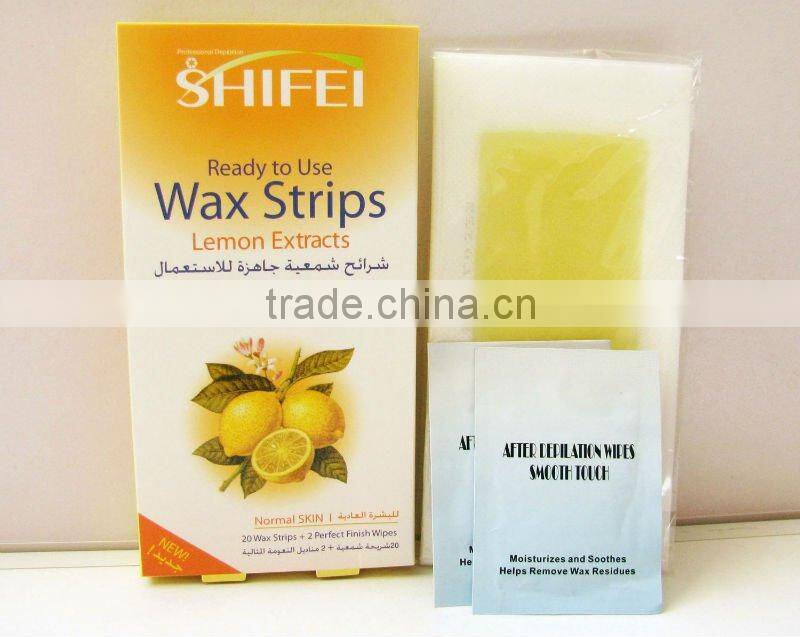 SHIFEI Body depilatory Wax Strips( 12pcs+2wipes)
