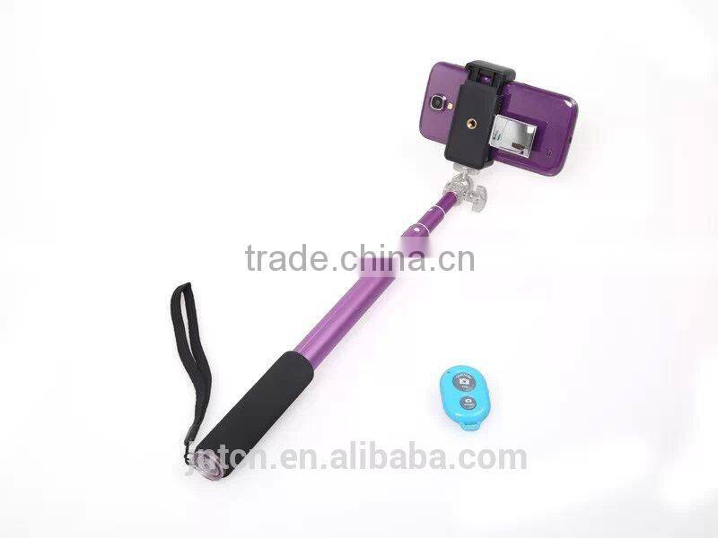 Alu alloy extendable hand held monopod wire selfie stick QC25
