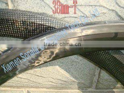 road bike tubular carbon rim 38mm Toray T700