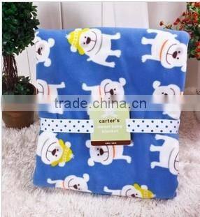 2013 new design polyester print fleece blanket