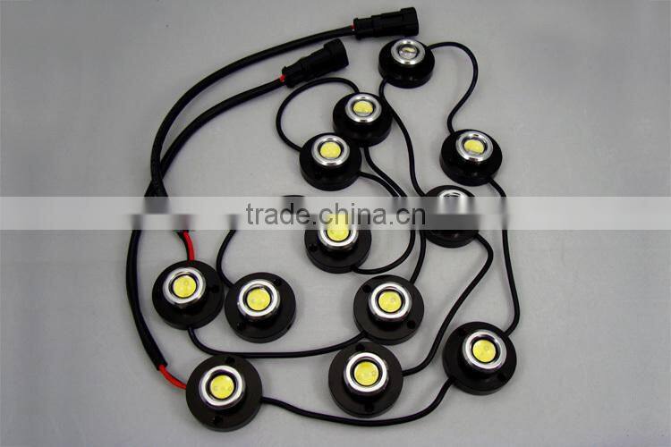 12W/12V/500lm LED daytime running light,fog-proof light DRL02,IP68(100% waterproof)