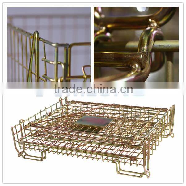 European foldable wire mesh sliding wire basket