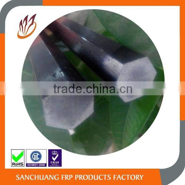 Black Fiberglass Hexagon Rods for Medical External Fixator