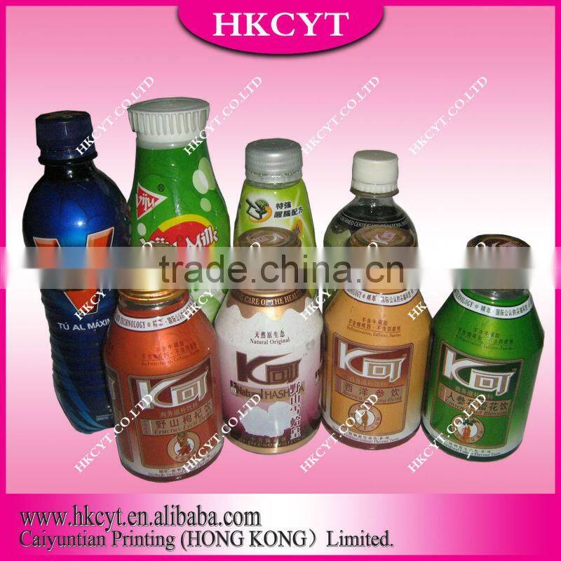 PVC shrink label for beverage bag/hot sell laber bag