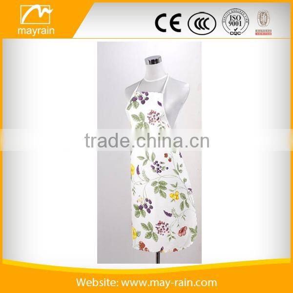 2016 white custom hot sale women kitchen aprons