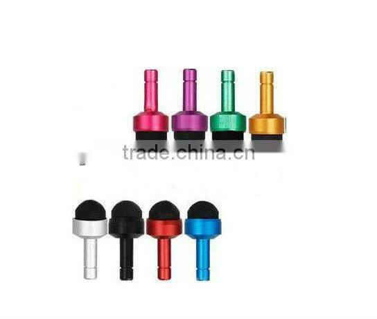 Light-weight capacitive tip stylus/ touch screen pen for iPhone/iPad/Galaxy/ect touch screen pen with 3.5mm dust plug
