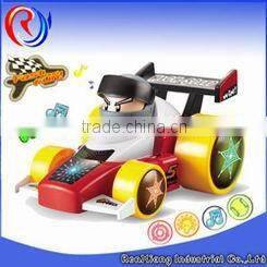 Be very welcome 3 d light music small friction car toys