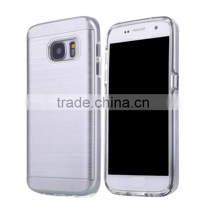 Luxury Hair Line PC Matte Texture TPU ShockProof Phone Case For Samsung S7 Cover case