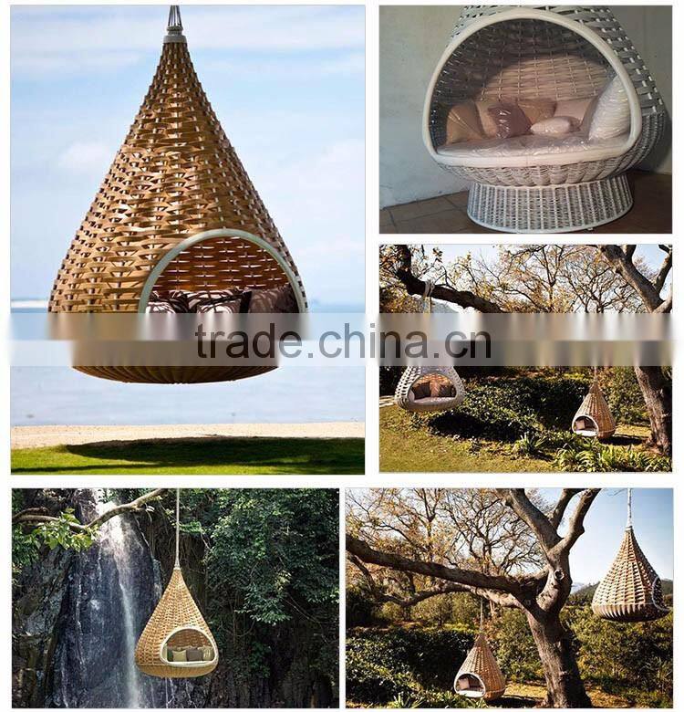 Swing Hanging Chair Patio Bed Adult Rattan Bamboo Nest Outdoor Garden Swing