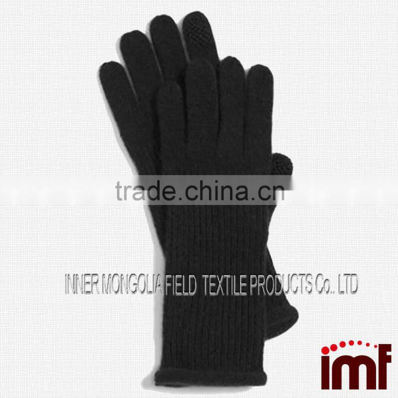 2015 New Products Mongolian Cashmere Top Glove Ski Mitten