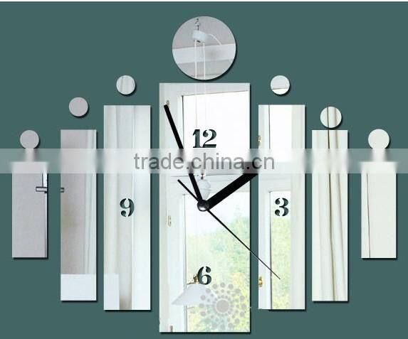 Alforever DIY Art Mirror Wall Clock