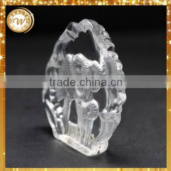 Factory stylish laser animal etched crystal block