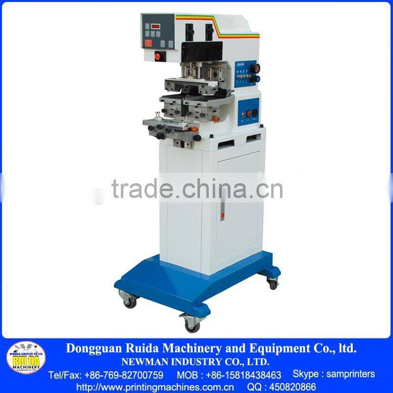 NM125 Pneumatic sinlge color double printing head pad printer