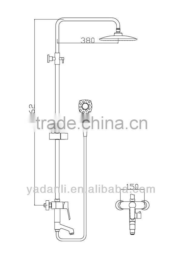 single handle shower water mixer -9515