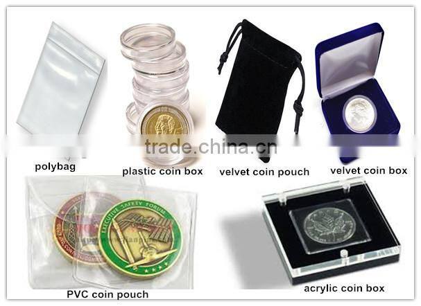 3D custom logo anti-brass plating metal challenge coin