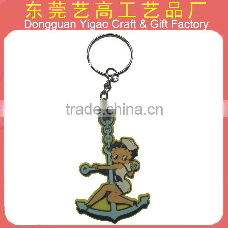 ATBC-PVC cat shape keychain/Japanese animation keychain