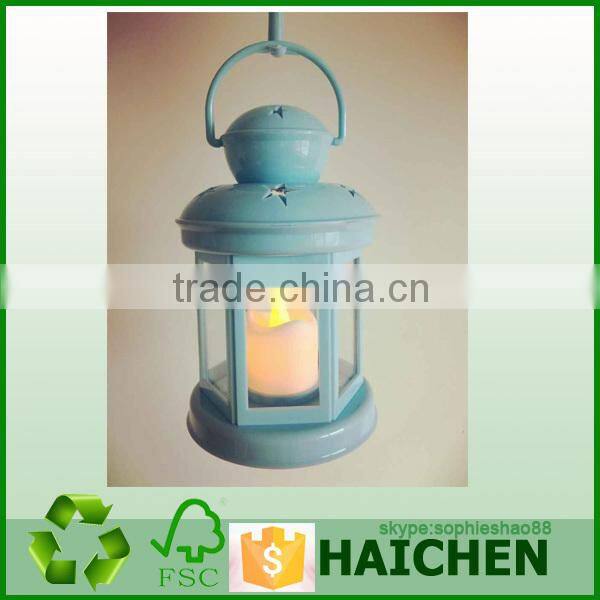 Mini portable plastic Led hurricane lantern