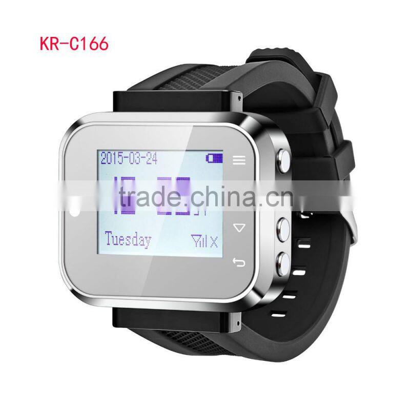 Wireless watch wrist pagers system for hospital,restaurant calling waiter service+Wireless Call(KR-C166)