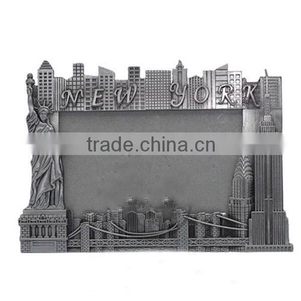 Zinc alloy crafts New York photo frame the statue of liberty frame the Empire State Building frame