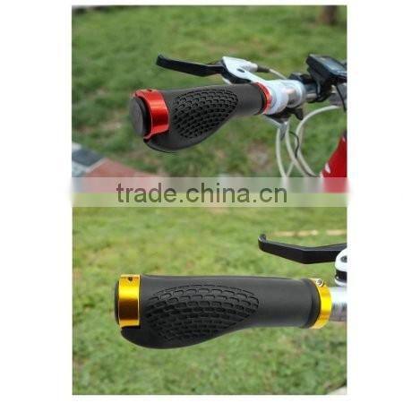 SHINESOON Mountain Bike Grips, Aluminum Alloy Locking Ring Bike Handlebar Grips For MTB BMX Floding Bike