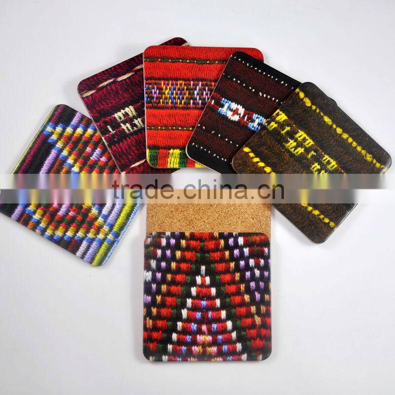 2016 new products promotional MDF blank sublimation wood beer coasters