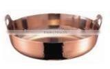 3 layers copper clad hammered cooking stock pot