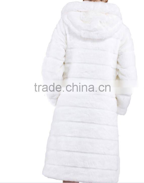 rex14037 New Design real rex rabbit Fur Coat