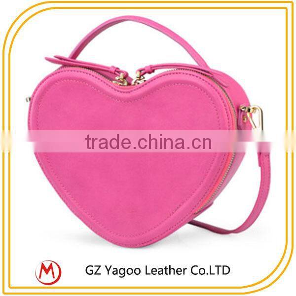 Heart Shaped PU Material Evening Bag for party