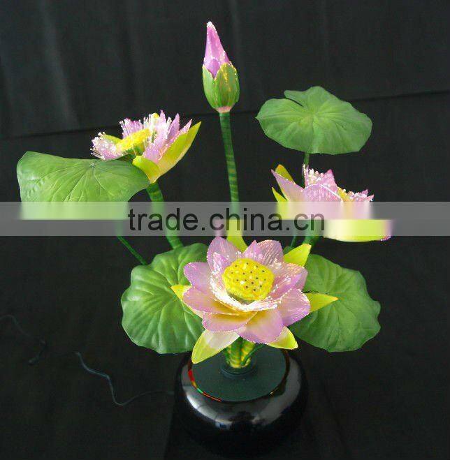 Fiber optic led lotus flower light Wedding Decor Artificial Led Lamp