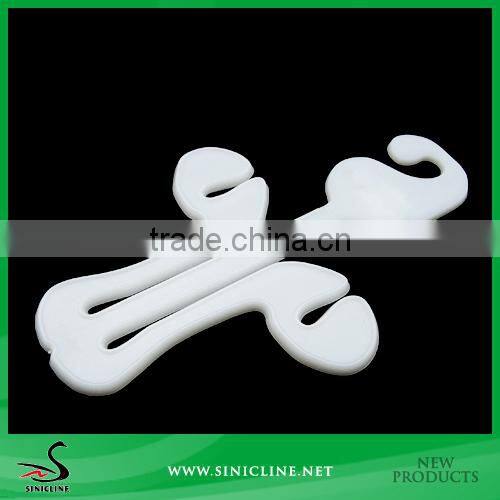 Sinicline Wholesale High Quality Cream White Plastic Shoes Hanger