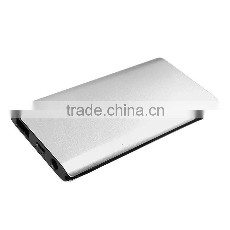 Portable power bank station 4000 mah flat mobile phone charger for galaxy s5