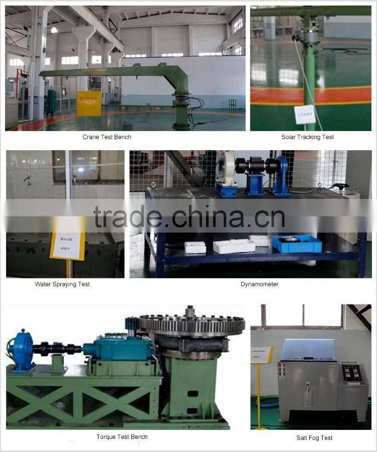 elevation install slew drive with flange and encoder for solar tracker