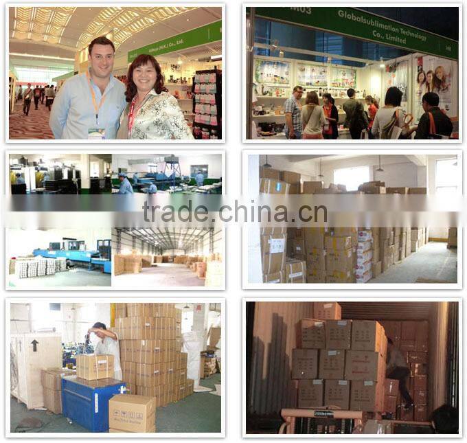 Sublimation Blank Double Gloden Rim Ceramic Plate For Heat Transfer Printing