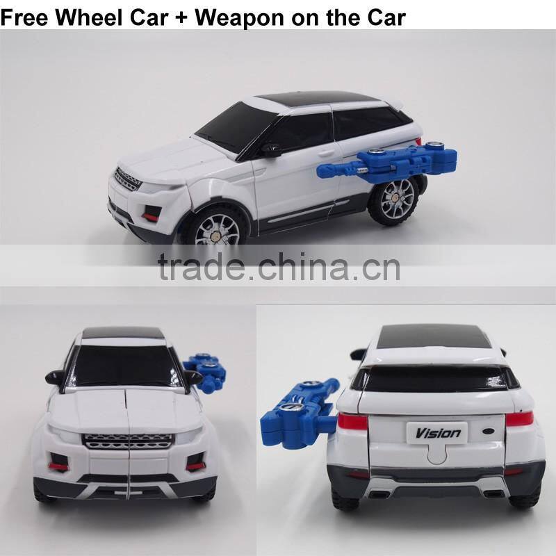 Hot sale high quality plastic deformation robot transformable car toys