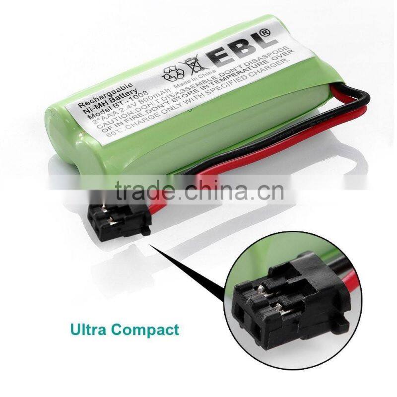 EBL Rechargeable Cordless Phone Battery for Uniden BT-1008 BT-1008S BT-1016 BBTG0645001