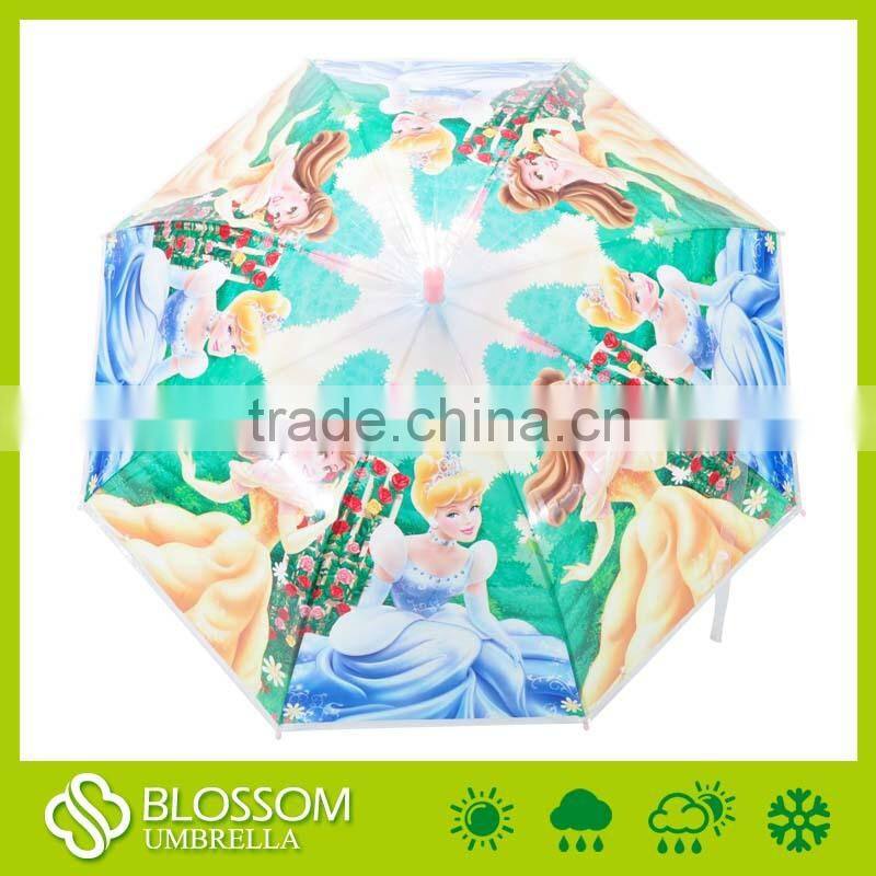 Auto open cartoon design Kids Umbrella fancy princess cartoon