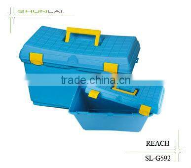 Hot Sale Plastic Toolbox, Functional Equipment Toolbox, New Design Plastic Storage Box With Lid SL-G592