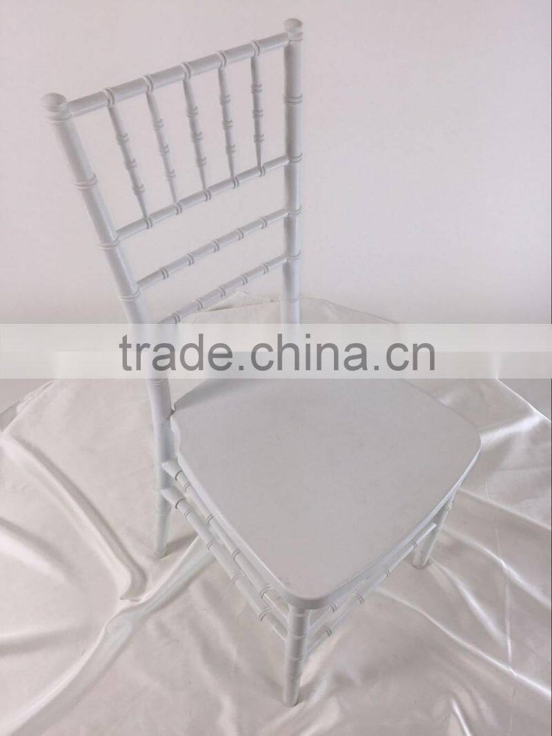 white tiffany chair for wedding