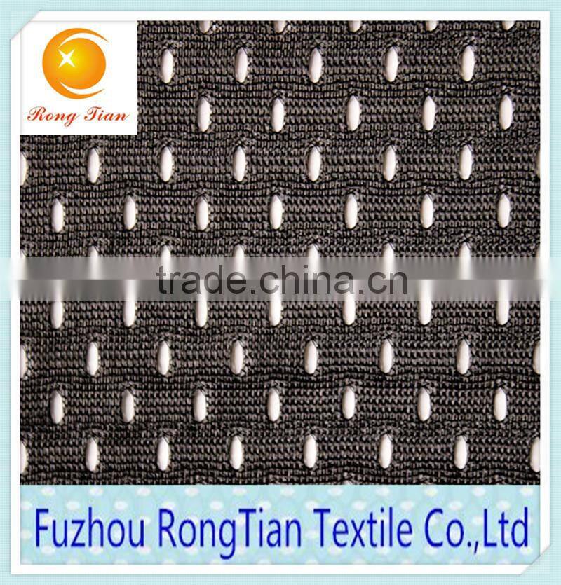Wholesale 100 polyester warp knitted 50D hole mesh fabric for clothing