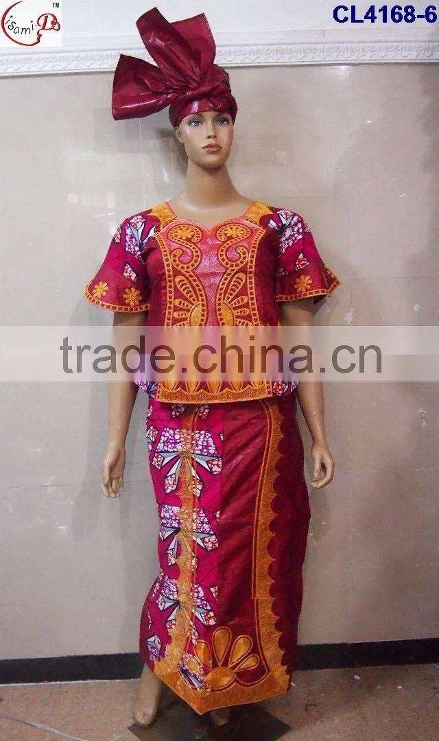 CL4168 Lastest african casual comfort dashiki brocade clothes for women
