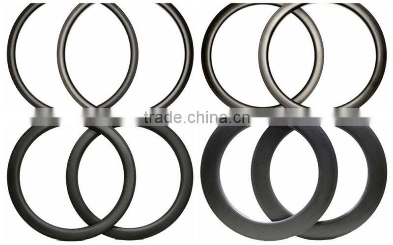 Wholesale 700C tubular/clincher carbon bicycle wheels carbon disc wheels Road/TT front wheel, carbon disc wheel for fixed gear