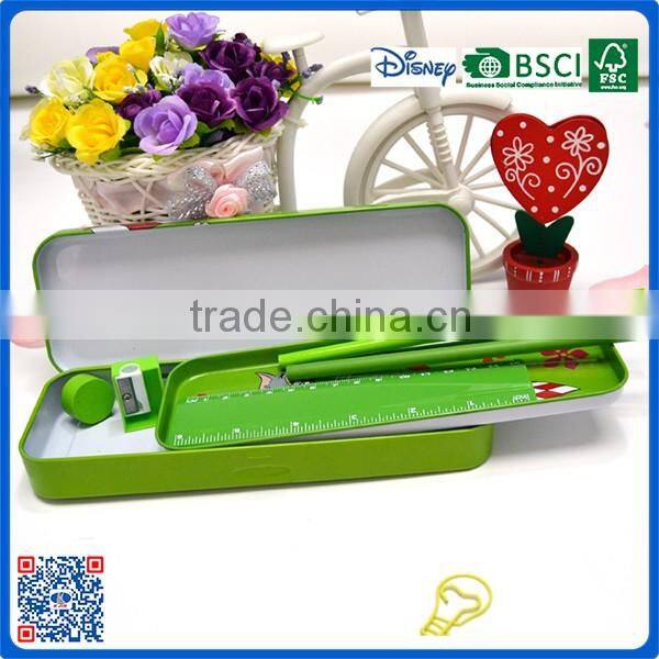 2016 fancy cartoon metal pencil case for kids with AAA quality