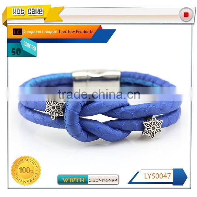 OEM charms womens braclet Real snakeskin leather