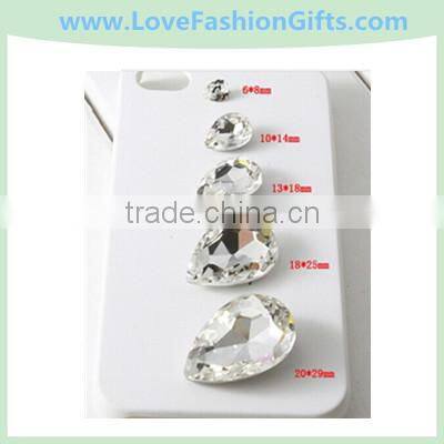 Large Rhinestone Flower Pendant - Jewel tone Pendant