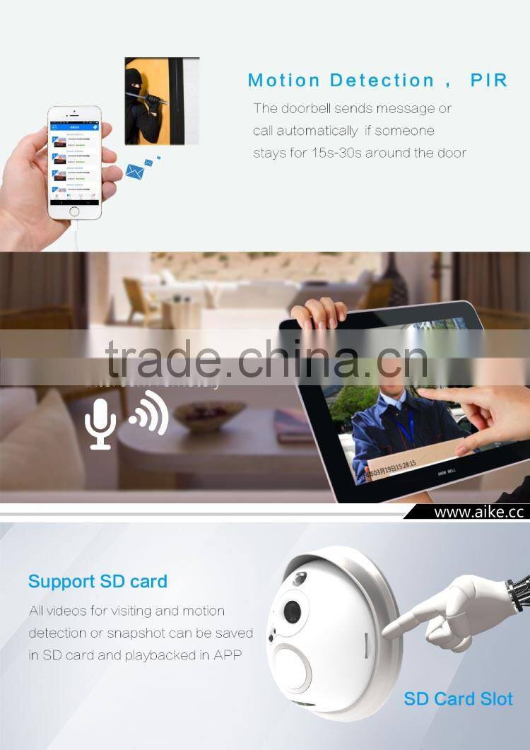 2016 New Smart Home Wireless Video Intercom Phone Control IP Door Phone Wifi Doorbell Camera Wireless Door bell
