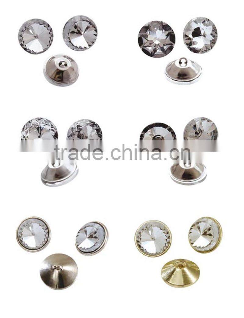 glass button for sofa bed/crystal button for sofa adornment