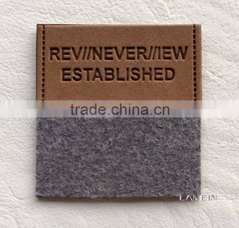 Hangzhou Lambin customs leather label patch for women's hats