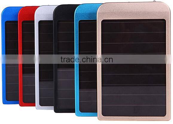 2600mAh Portable Solar Power Bank, Mobile Solar Charger for Iphone6/Plus