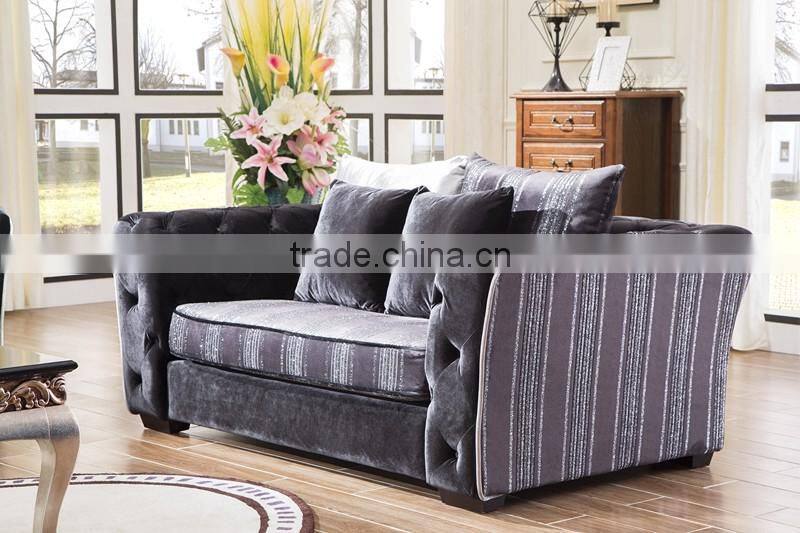 Italian Classic Arab style sofa upholstery fabric sofa with chesterfield design AL188